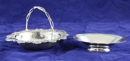 Victorian basket & Jensen dish.